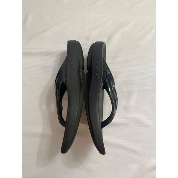 OOFOS Original Womens Recovery Flip Flops Black Sandals Size 8 Women - Picture 3 of 6